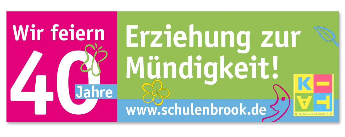 Werbedesign Bannerdesign für die Kita Schulenbrook