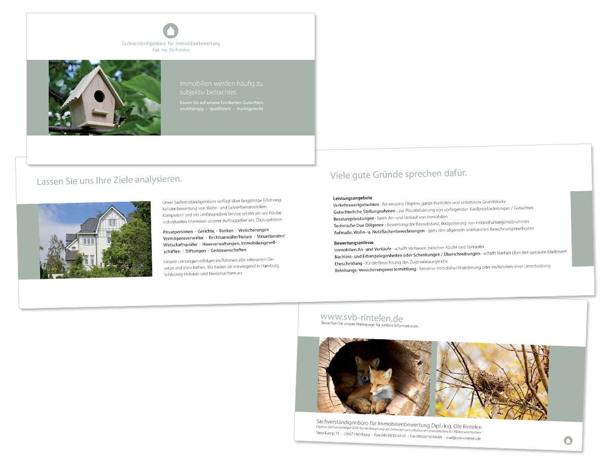 Flyerdesign, Faltblatt, Broschüre für SVB Rintelen von Doris Peiter