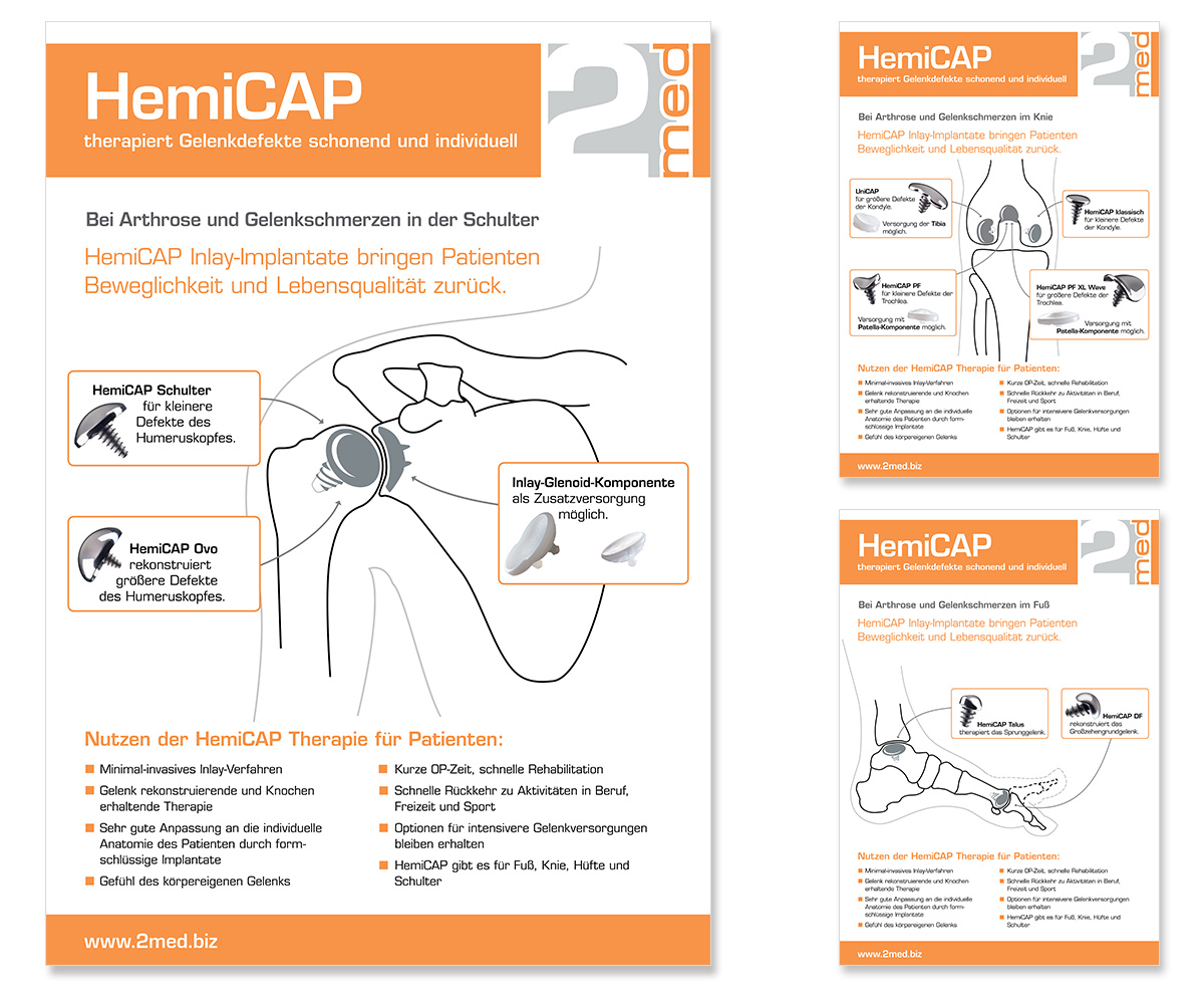 Werbedesign Plakatdesign für 2med von Doris Peiter