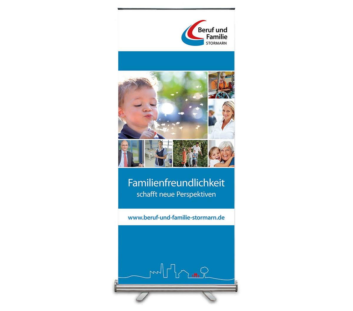 Werbedesign Bannerdesign für Stiftung Beruf und Familie Stormarn