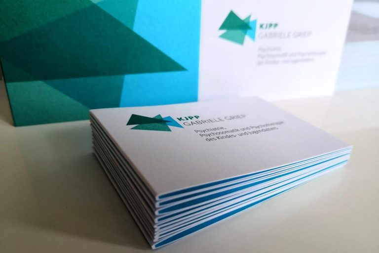 KJPP Visitenkarten, Klappkarte