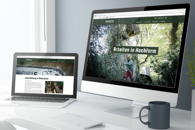 Webdesign für Baumdienst Muhsik